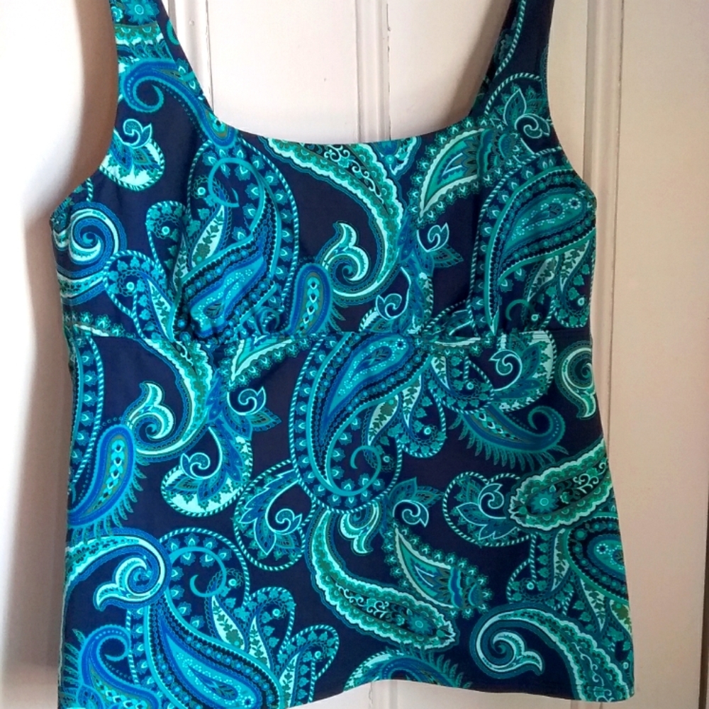 Lands End Underwire Tankini top 18DD